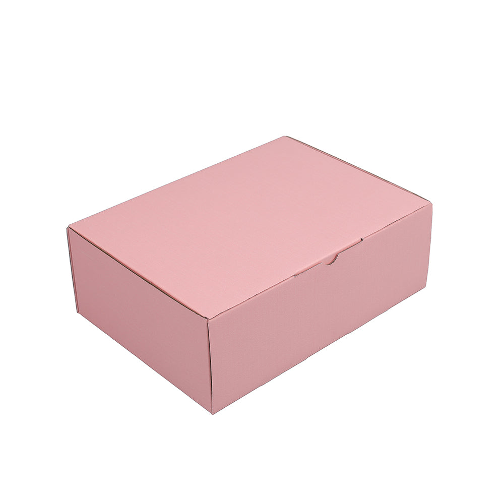 220 x 160 x 77mm A5 Die cut Full Rose Pink Mailing Box B23