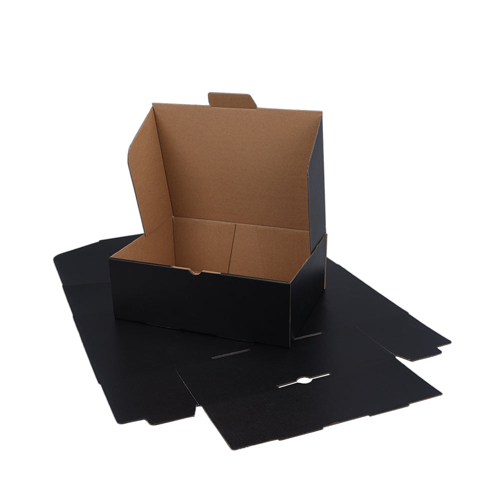 270 x 200 x 95mm Die cut Black Mailing Box B162