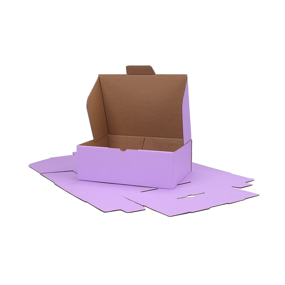 220 x 160 x 77mm A5 Die cut Lavender Mailing Box B389