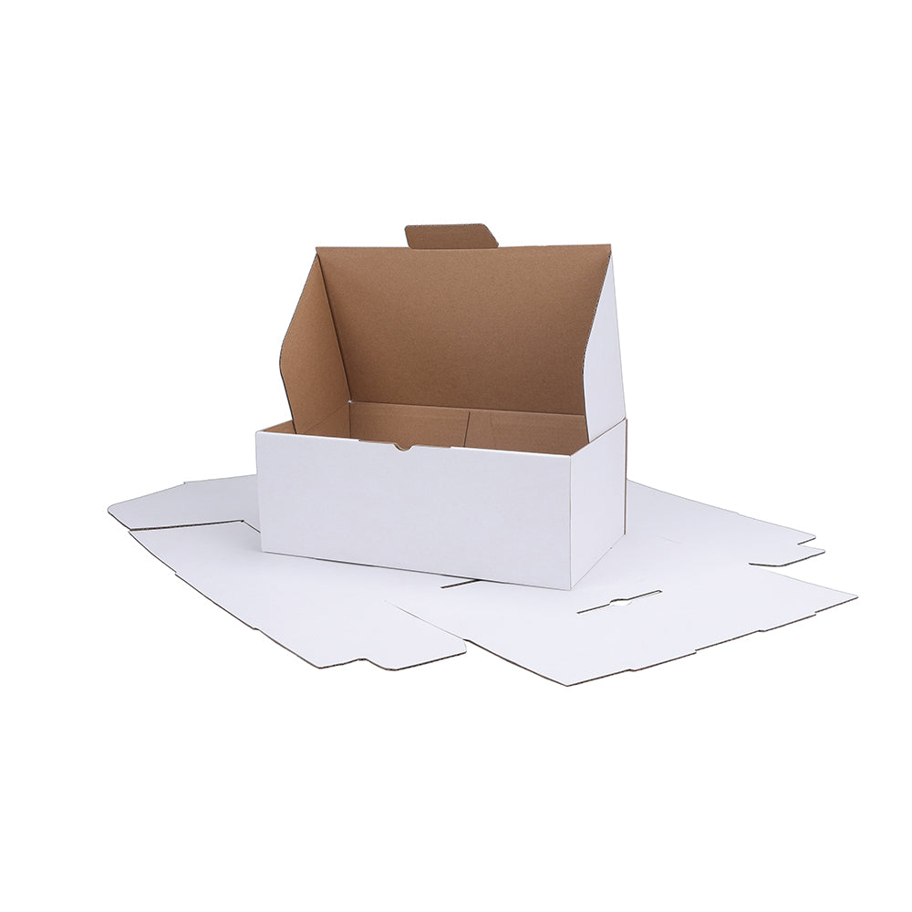 265 x 150 x 100mm Die cut White Mailing Box B97