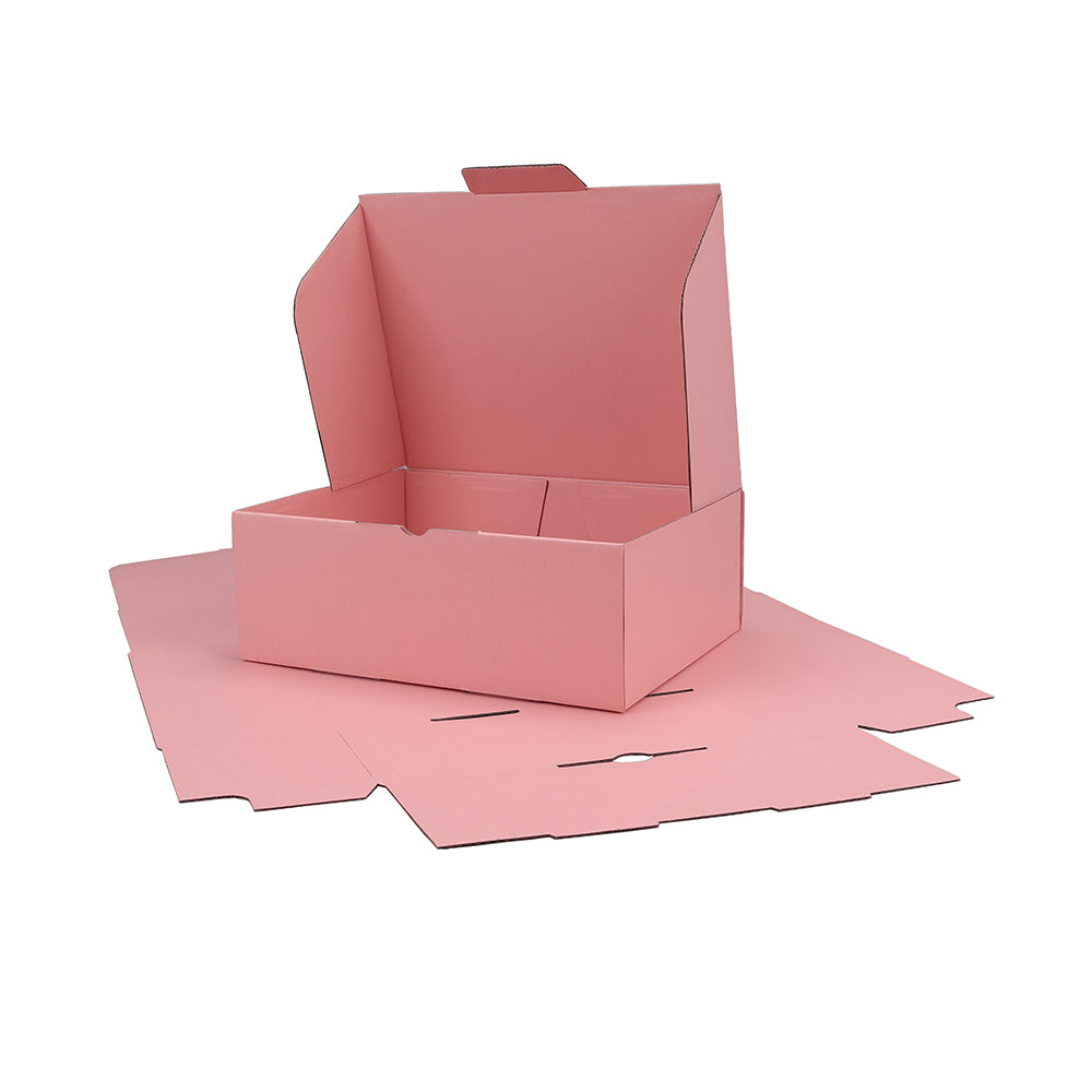 250 x 190 x 90mm Die cut Rose Pink Mailing Box B379