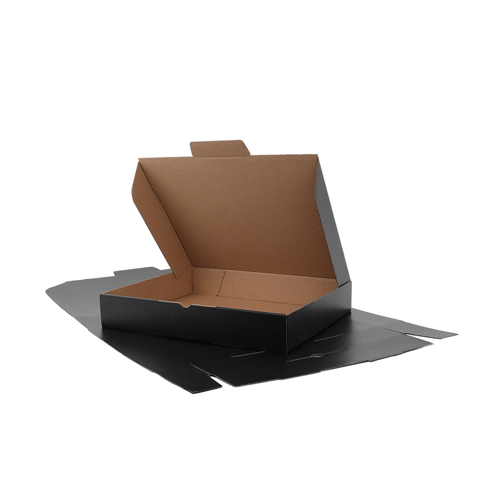 310 x 250 x 50mm A4 Die cut Black Mailing Box B383