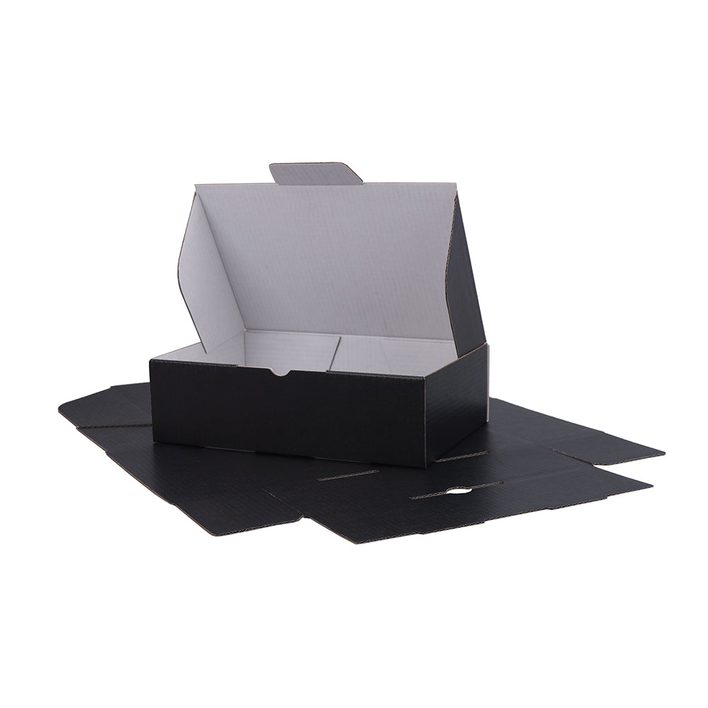 210 x 140 x 60mm Premium Tuck Full Black Mailing Box B216