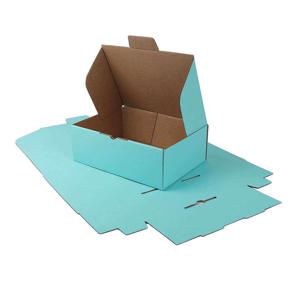 220 x 160 x 77mm A5 Die cut Mint Blue Mailing Box B334