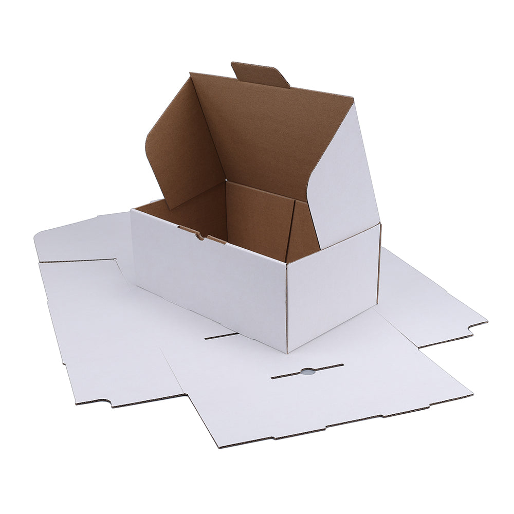 250 x 155 x 100mm Die cut White Mailing Box B105