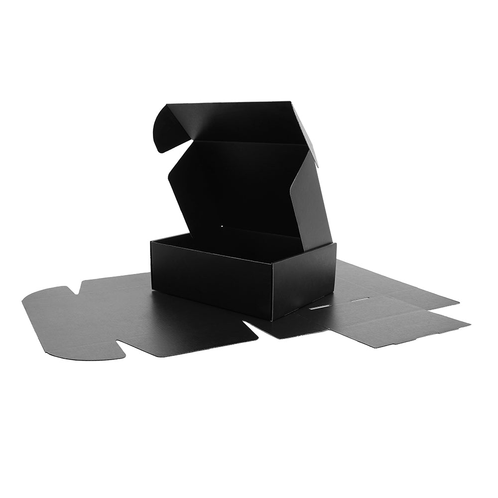 A4 Premium Tuck Full Black Mailing Box 310 x 230 x 105mm B196