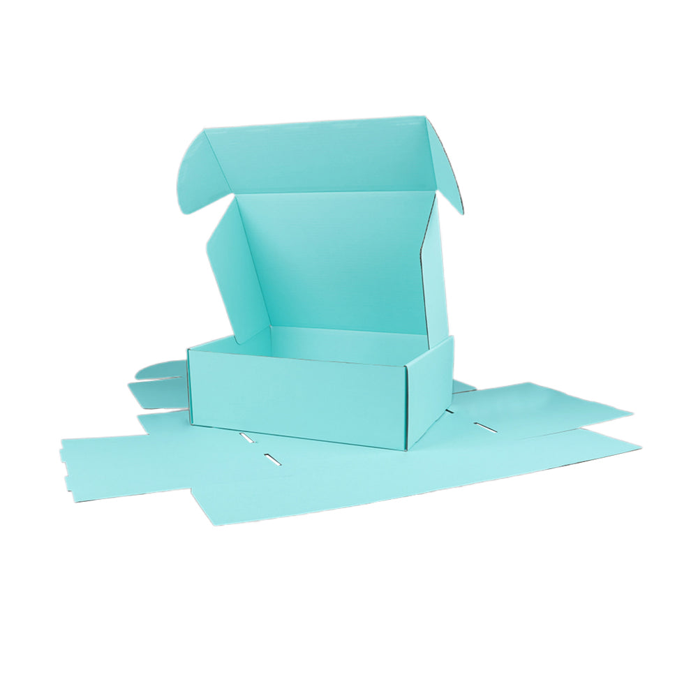 310 x 230 x 105mm A4 Premium Tuck Full Mint Blue Mailing Box B311