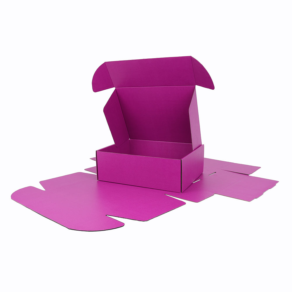 310 x 230 x 105mm A4 Tuck Full Purple Mailing Box B271