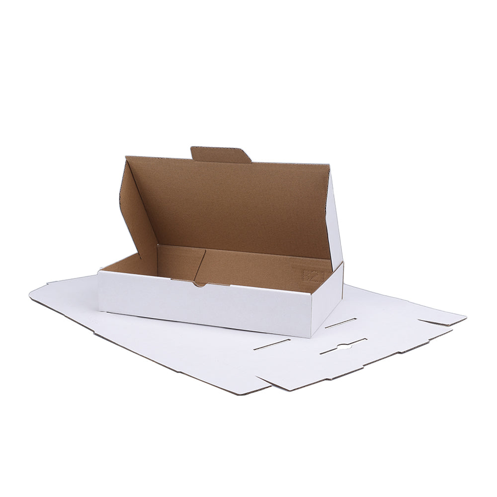 245 x 145 x 45mm Die cut White Mailing Box B217