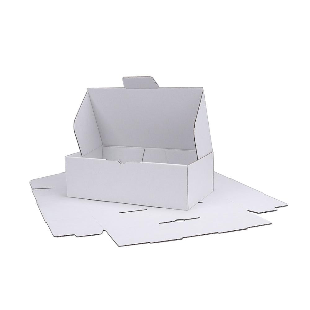 240 x 125 x 75mm Die cut Full White Mailing Box B288 x100pcs