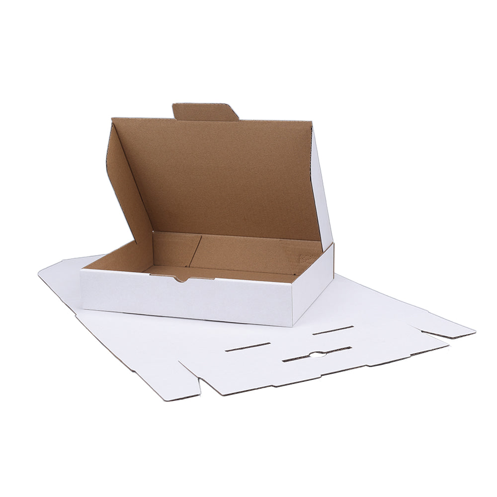 220 x 170 x 40mm Die cut White Mailing Box B250