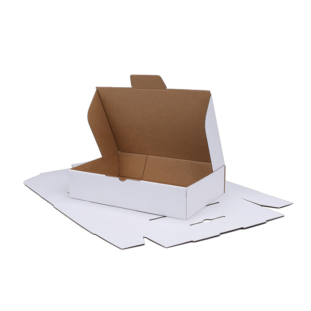 230 x 120 x 70mm Die cut White Mailing Box B216D