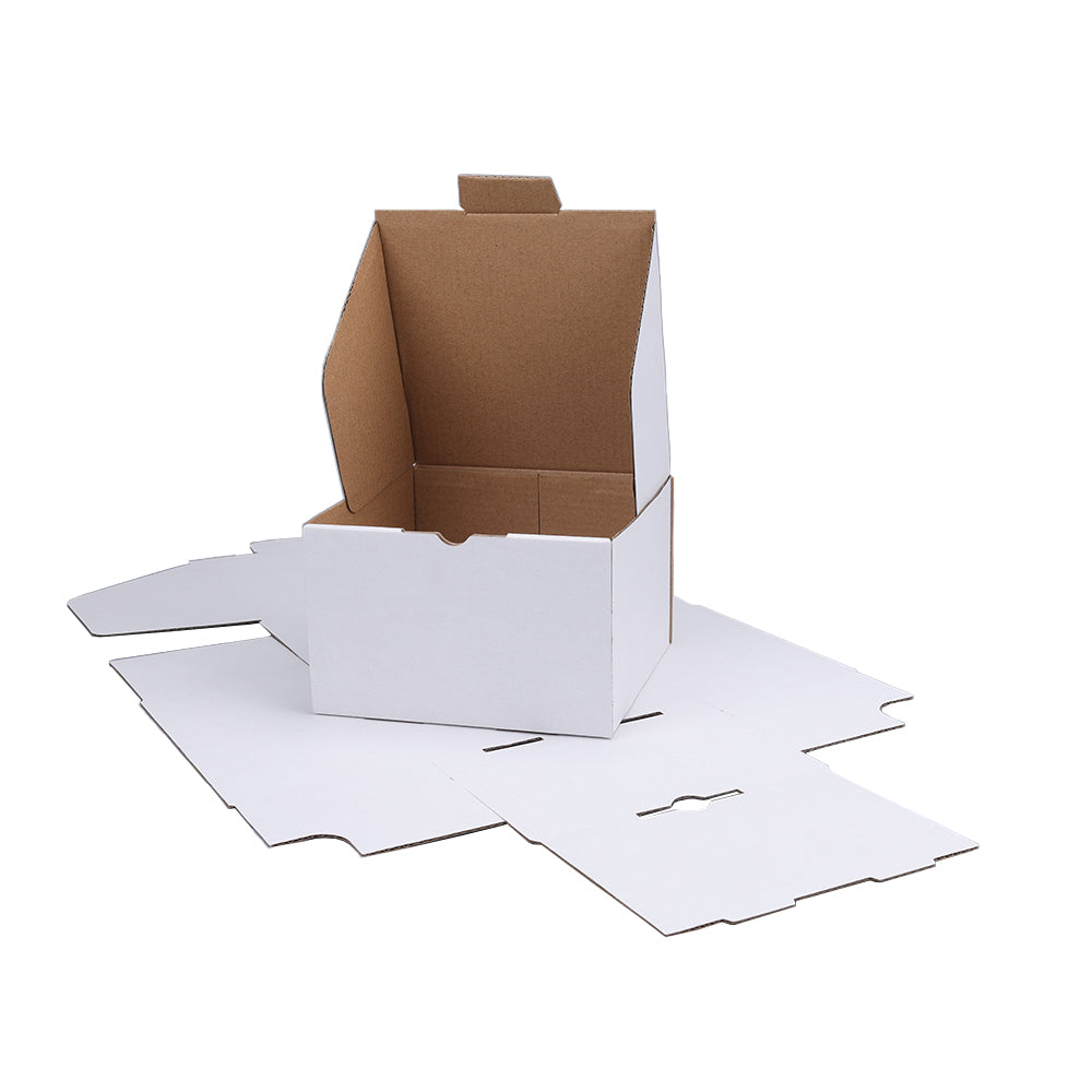 Die cut Mailing Box 140 x 140 x 90mm White B235