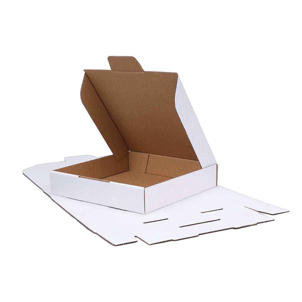 180 x 180 x 36mm Die cut White Mailing Box B131