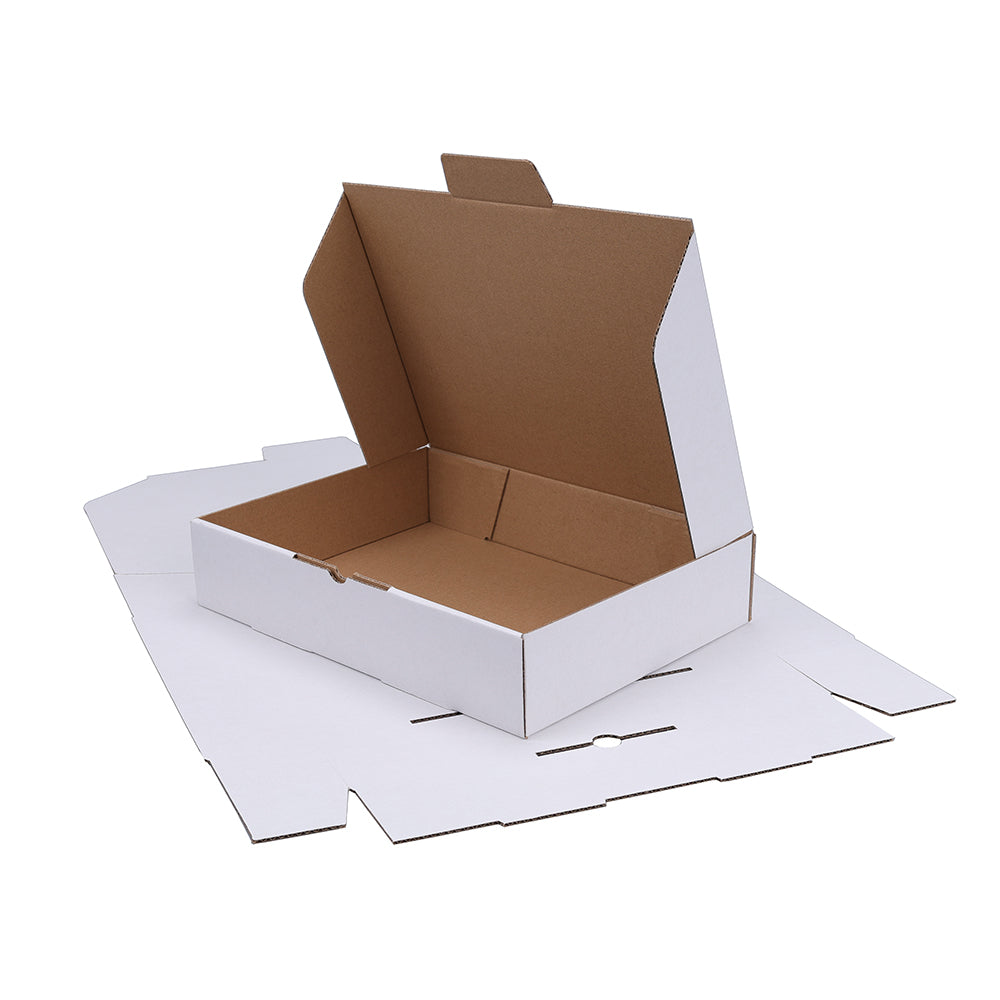 270 x 200 x 55mm Die cut White Mailing Box B108