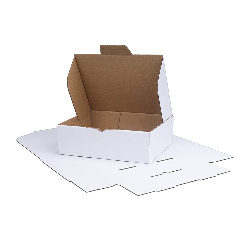 174 x 128 x 53mm Diecut Mailing Box White B17