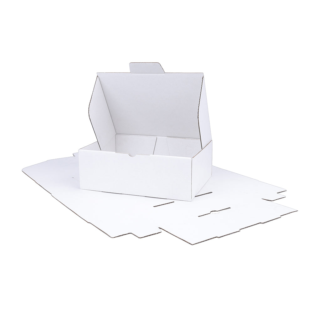 220 x 160 x 77mm A5 Die cut Full White Mailing Box B287