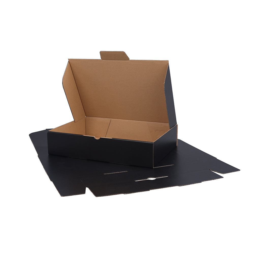 250 x 170 x 52mm Die Cut Black Mailing Box B386
