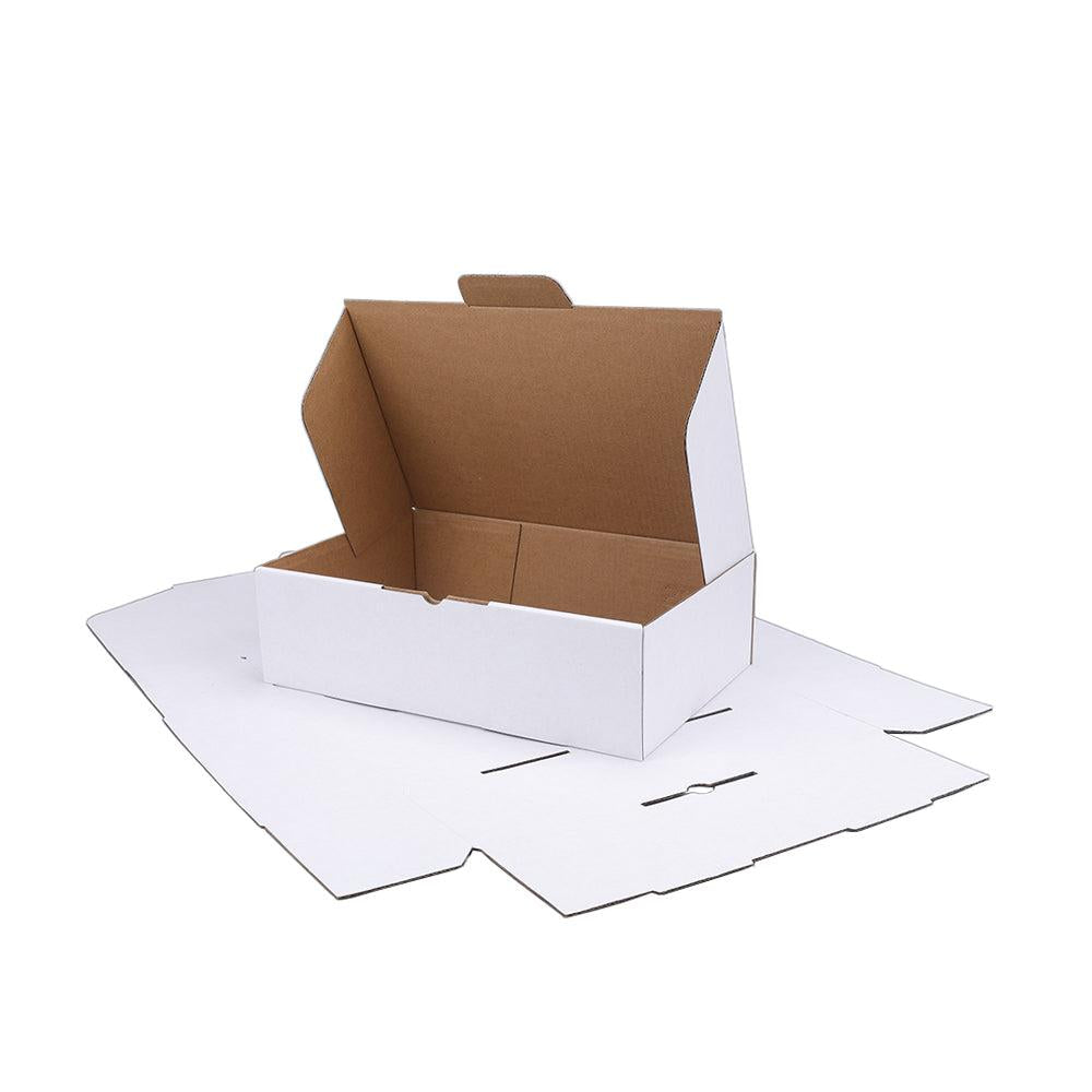 280 x 180 x 80mm Die cut White Mailing Box B252 x100pcs