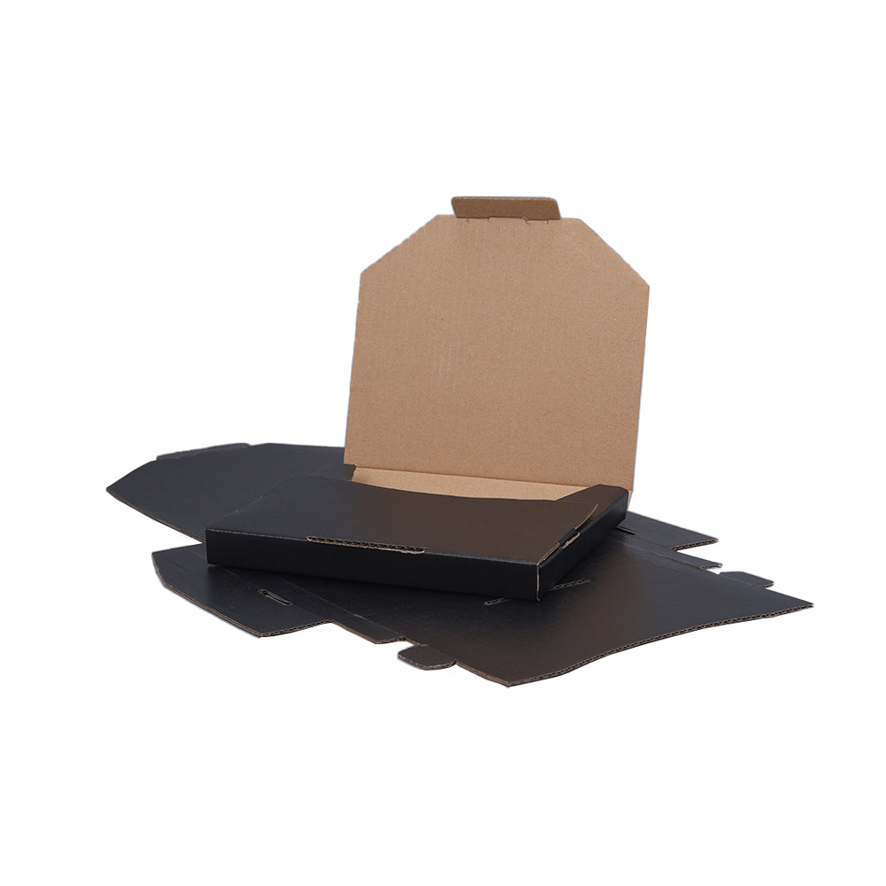 152 x 132 x 16mm Black Superflat Mailing Box Letter Gauge Mailer B280