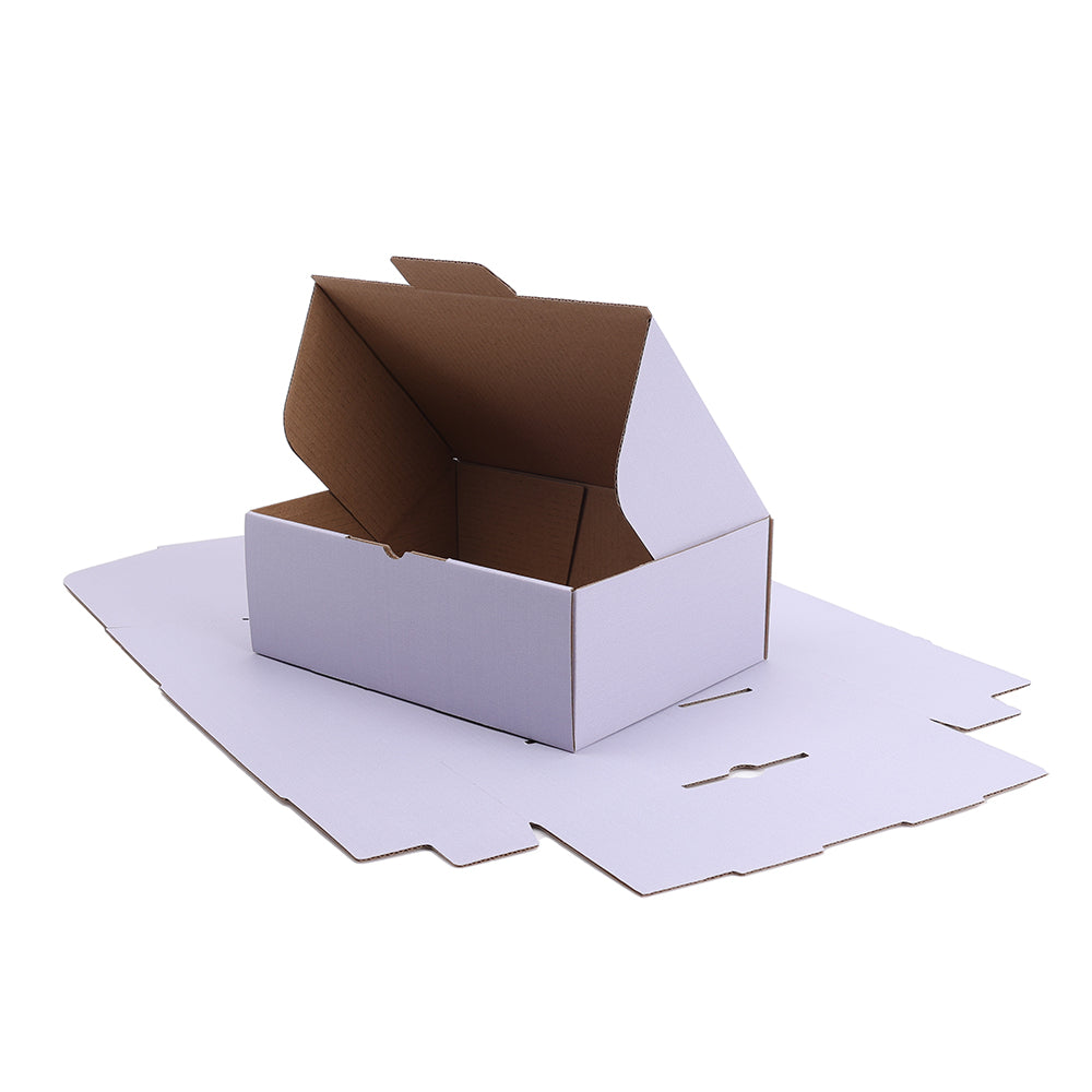 220 x 160 x 77mm A5 Die cut Modern Grey Mailing Box B374