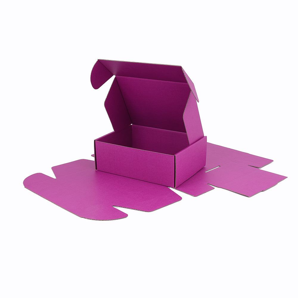220 x 160 x 77mm A5 Premium Tuck Full Purple Postal Box B270