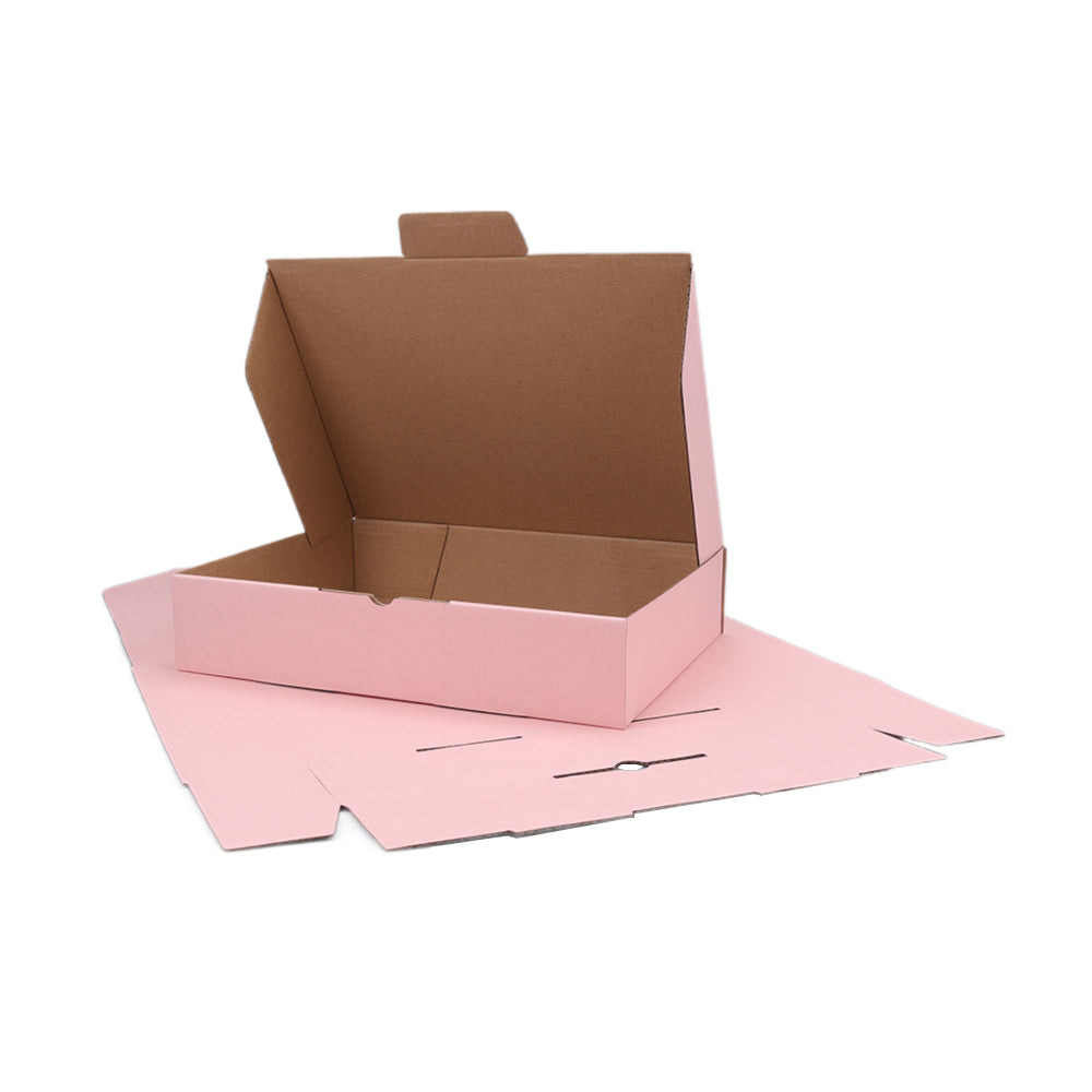 270 x 200 x 55mm Die cut Rose Pink Mailing Box B376