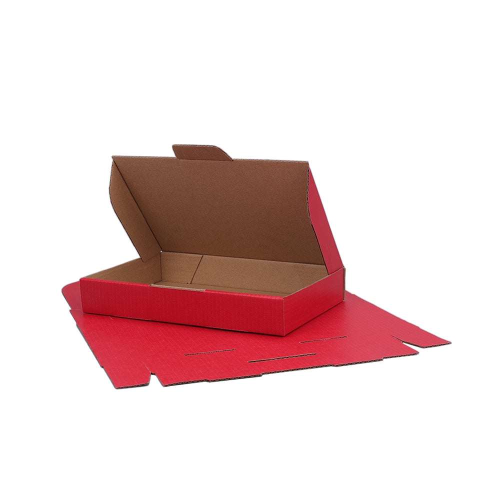 220 x 145 x 35mm Die cut Red Mailing Box B171