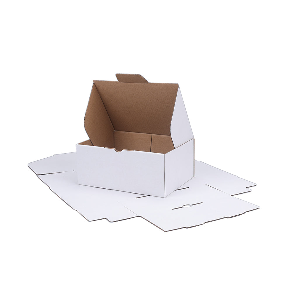 175 x 128 x 75mm Die cut White Mailing Box B180