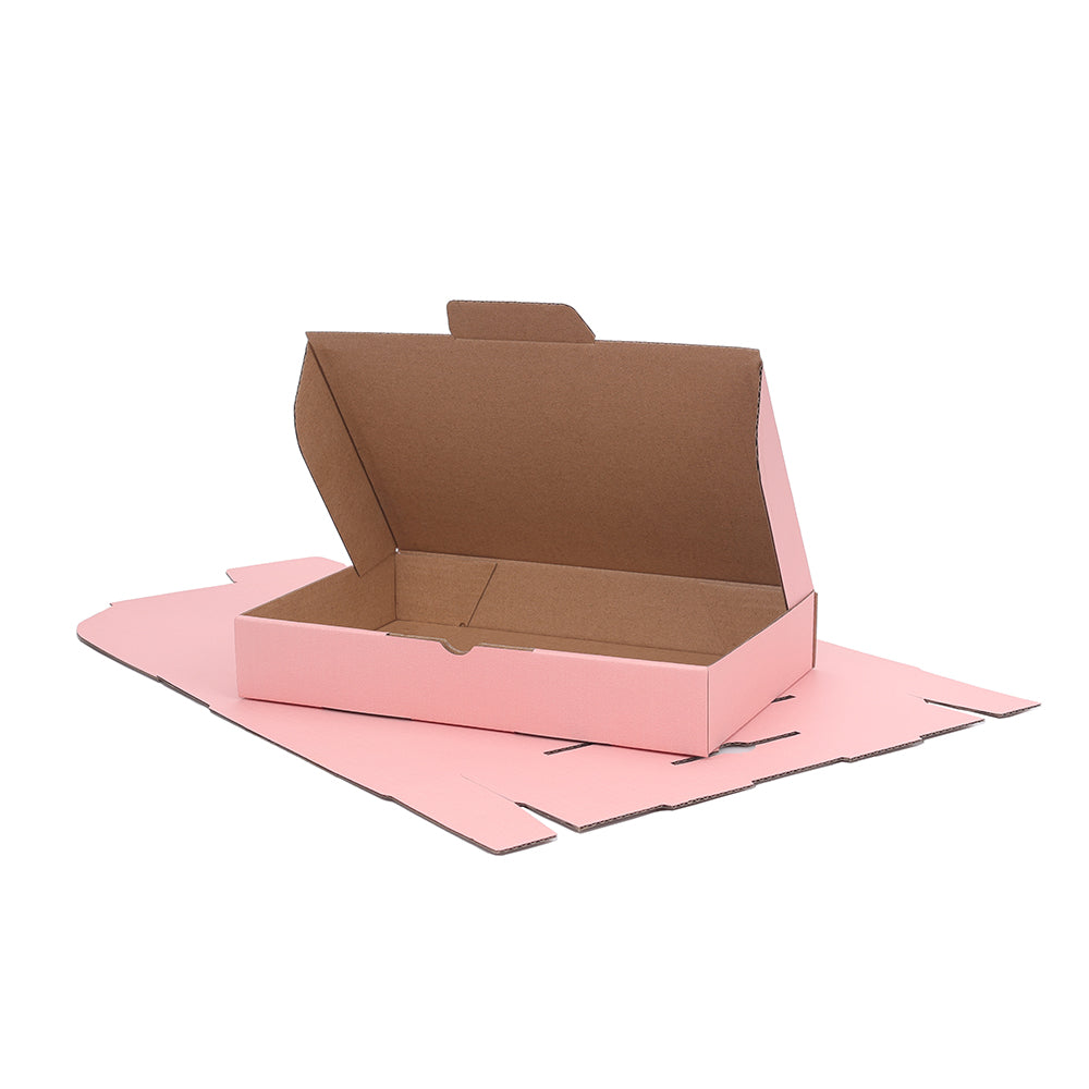 220 x 145 x 35mm Die cut Rose Pink Mailing Box B286