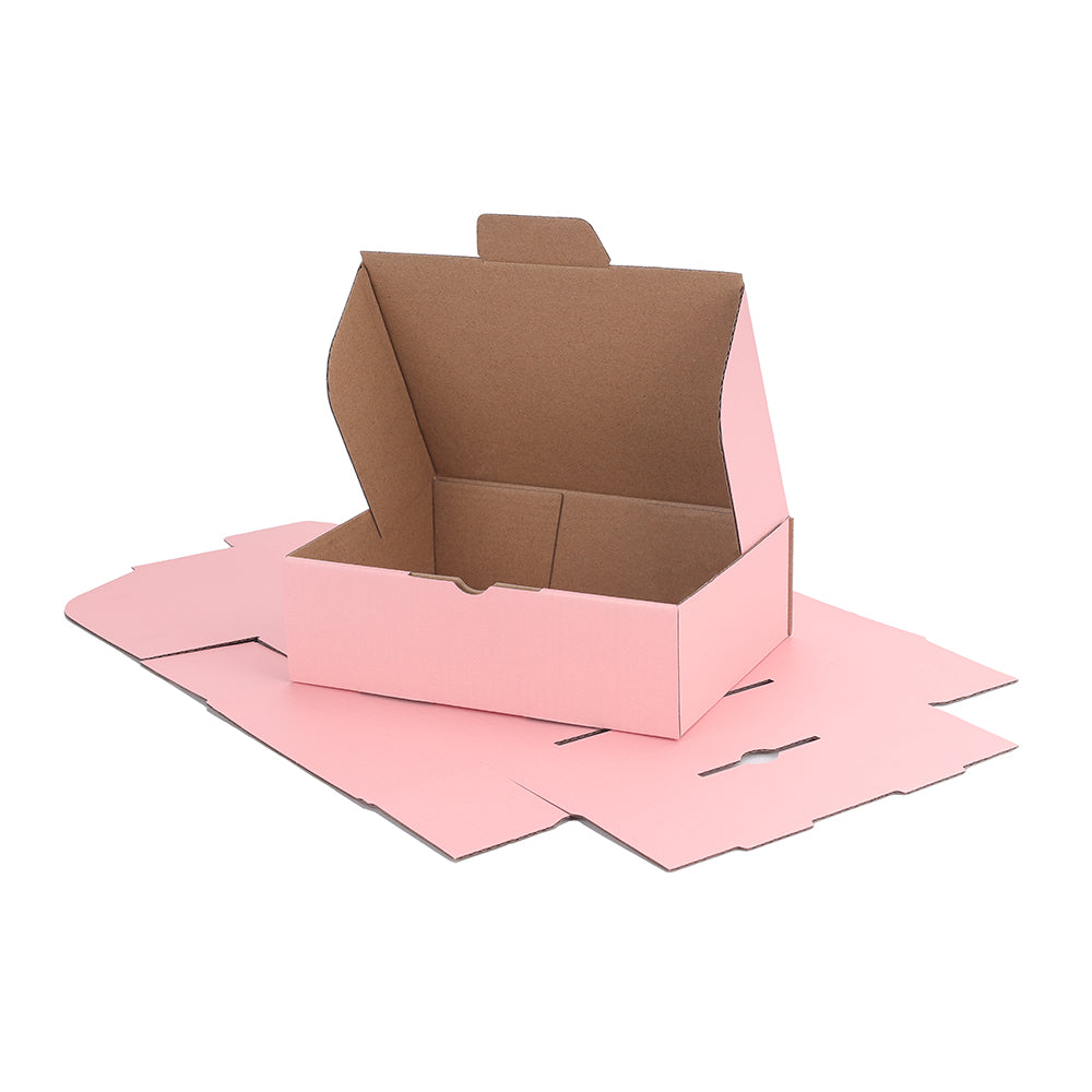 174 x 128 x 53mm Die Cut Rose Pink Mailing Box B282