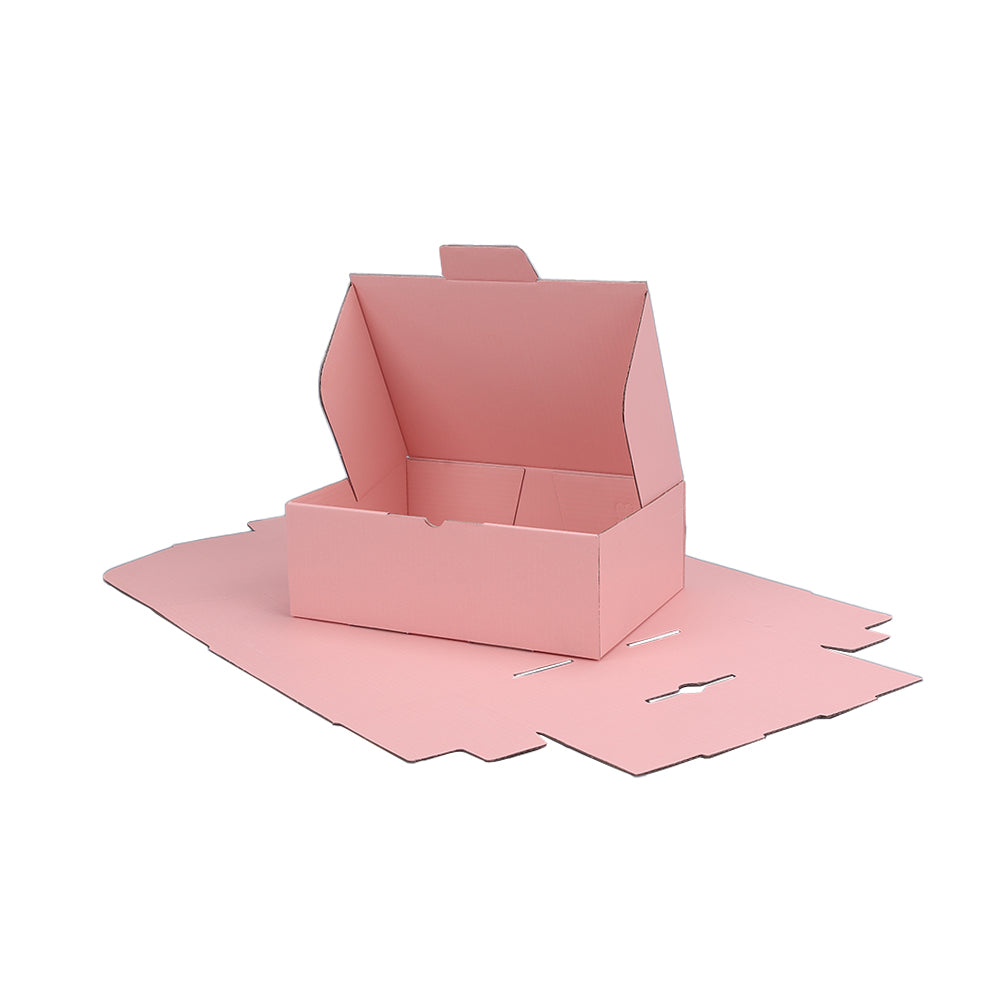 220 x 160 x 77mm A5 Die cut Full Rose Pink Mailing Box B23