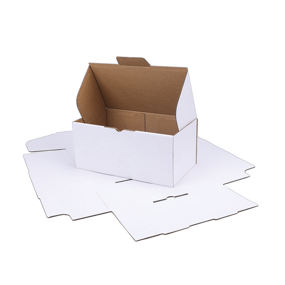 220 x 120 x 100mm Die cut White Mailing Box B255