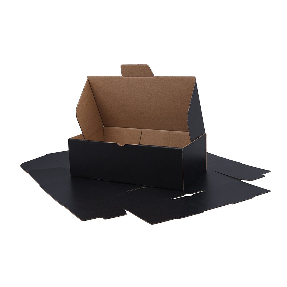 240 x 125 x 75mm Die cut Black Mailing Box B52