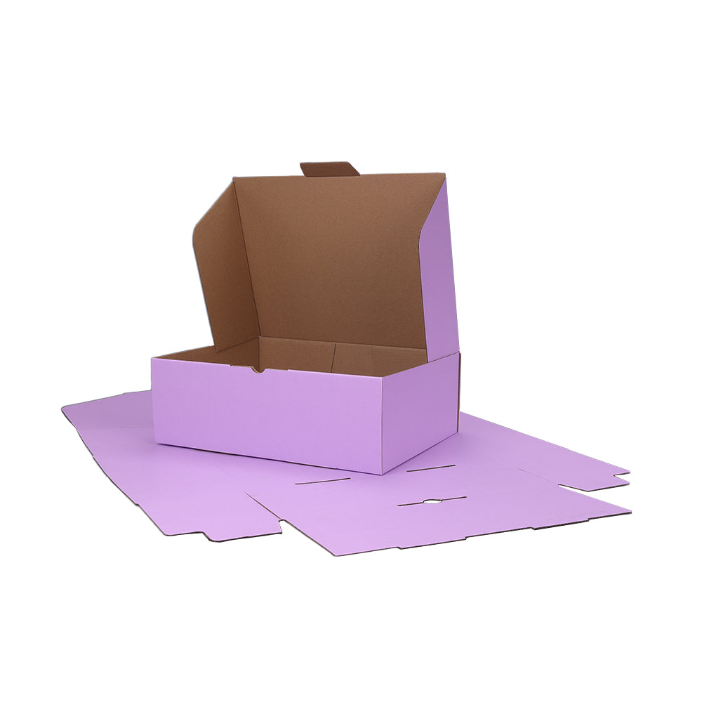 310 x 230 x 105mm A4 Die cut Lavender Mailing Box B387
