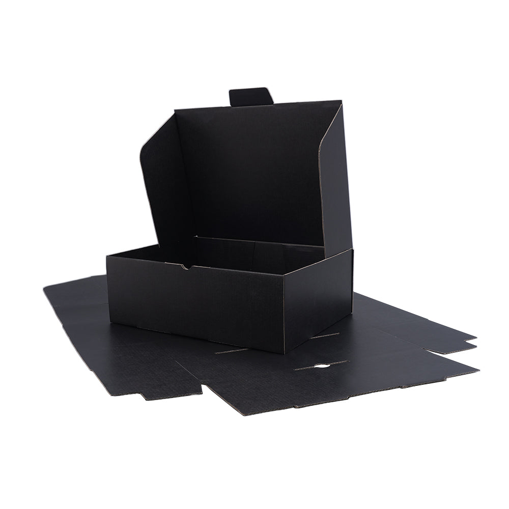 310 x 230 x 105mm A4 Die cut Double Black Mailing Box B237