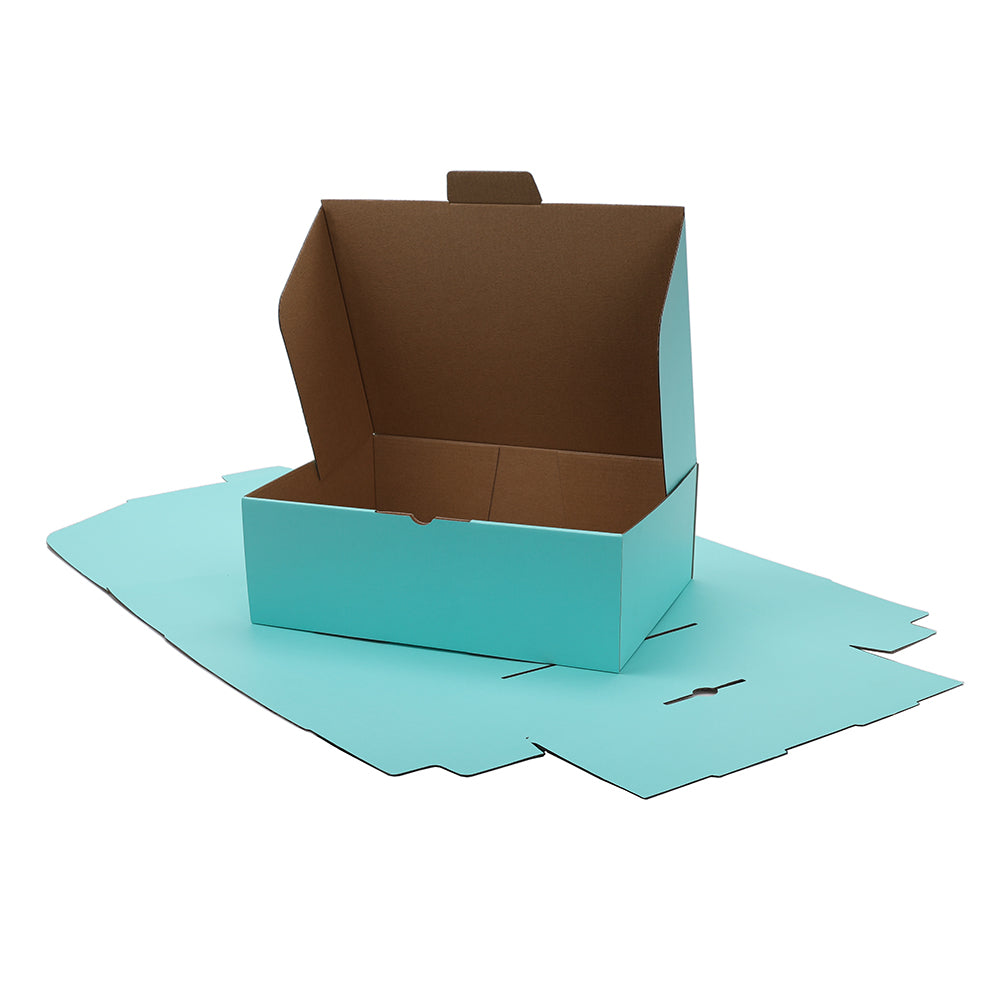 310 x 230 x 105mm A4 Die cut Mint Blue Mailing Box B325