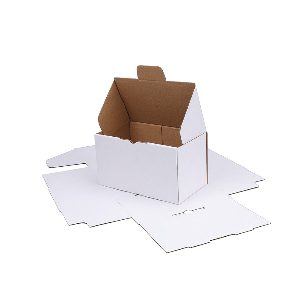 175 x 100 x 100mm Die-cut White Mailing Box B150