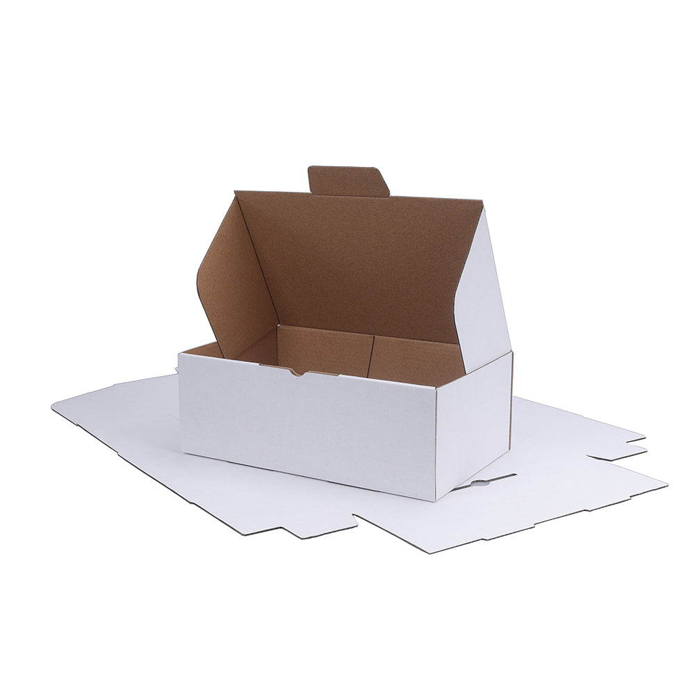 250 x 150 x 90mm Die cut White Mailing Box B12