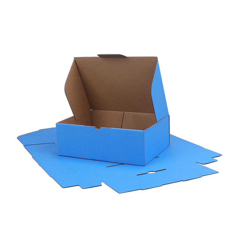 220 x 160 x 77mm A5 Die cut Blue Mailing Box B58