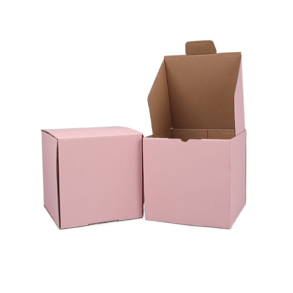 150 x 150 x 150mm Die Cut Rose Pink Mailing Box B327
