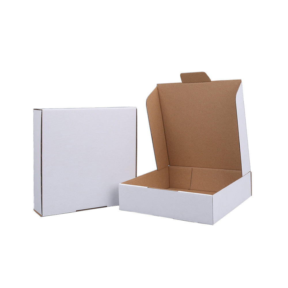 210 x 205 x 55mm Die cut White Mailing Box B249