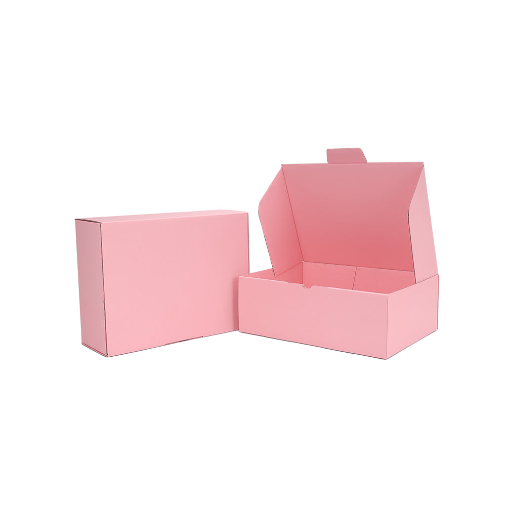 270 x 200 x 95mm Die cut Full Rose Pink Mailing Box B25