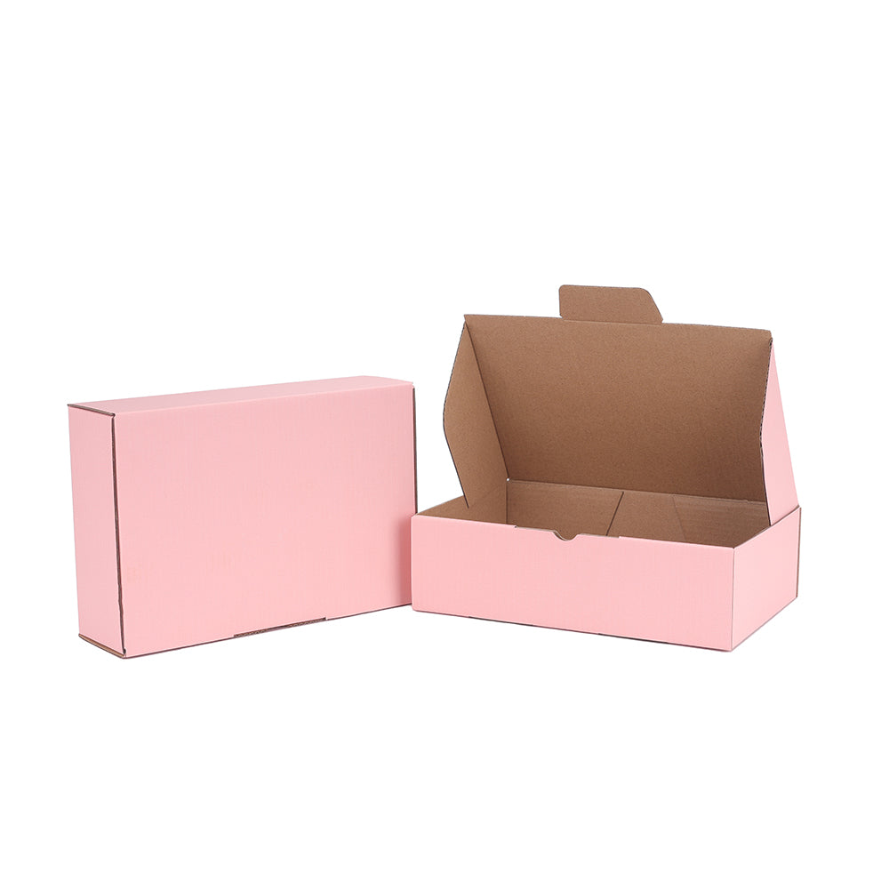 210 x 140 x 60mm Die cut Rose Pink Mailing Box B322