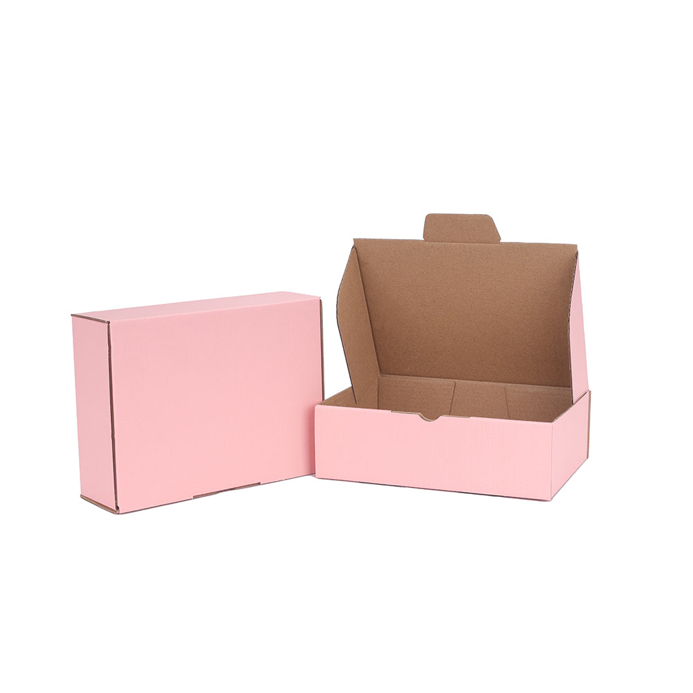 174 x 128 x 53mm Die Cut Rose Pink Mailing Box B282