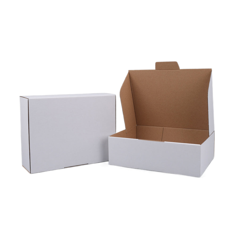 280 x 212 x 90mm Die cut White Mailing Box B253