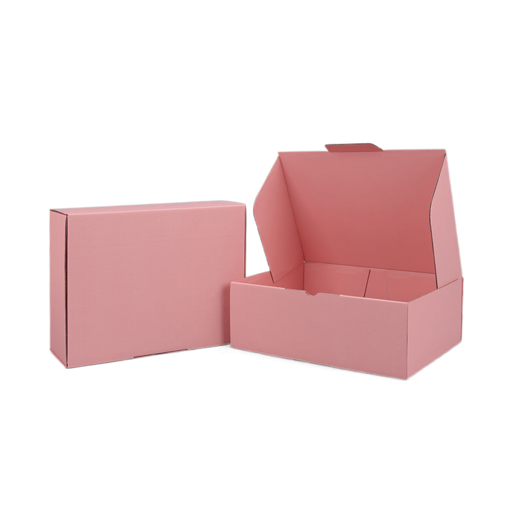 250 x 190 x 90mm Die cut Rose Pink Mailing Box B379