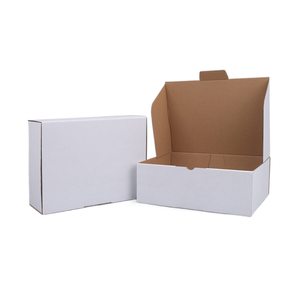 265 x 245 x 100mm Die cut White Mailing Box B99