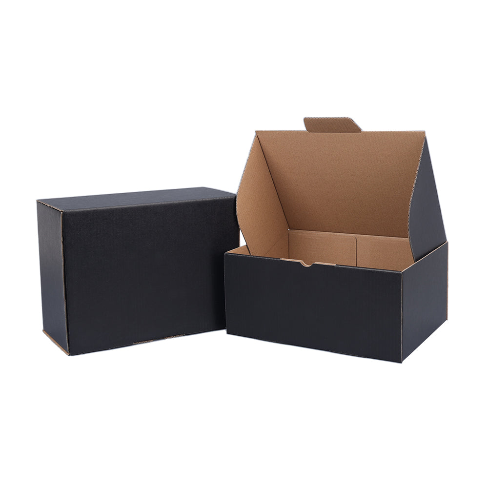 220 x 160 x 100mm A5 Die cut Black Mailing Box B181
