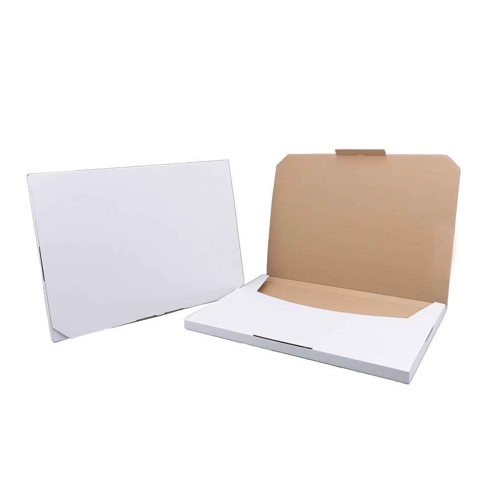 350 x 250 x 15mm B4 Superflat White Mailing Box B9